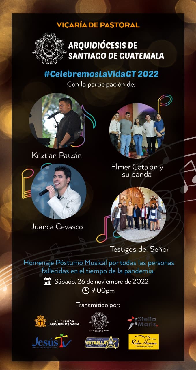 Line up Celebremos la Vida GT 2022